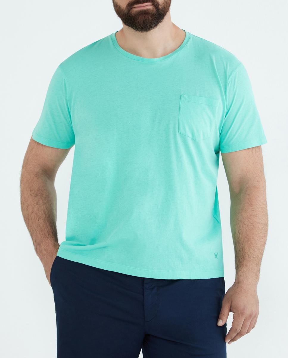 Camiseta de hombre manga corta lisa con bolsillo tallas grandes · Hackett · El Corte Inglés — oferta en Primeriti
