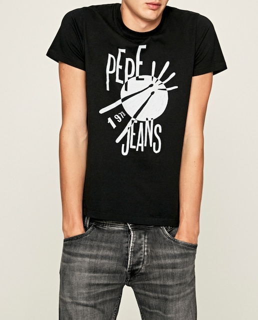 Imagen 0 de Camiseta de hombre negra de manga corta