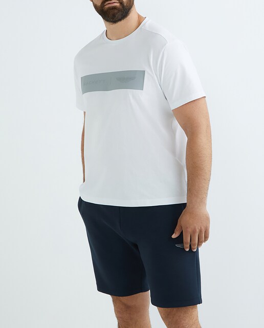 Imagen 0 de Camiseta de hombre manga corta con gráfico del logo en el pecho tallas grandes