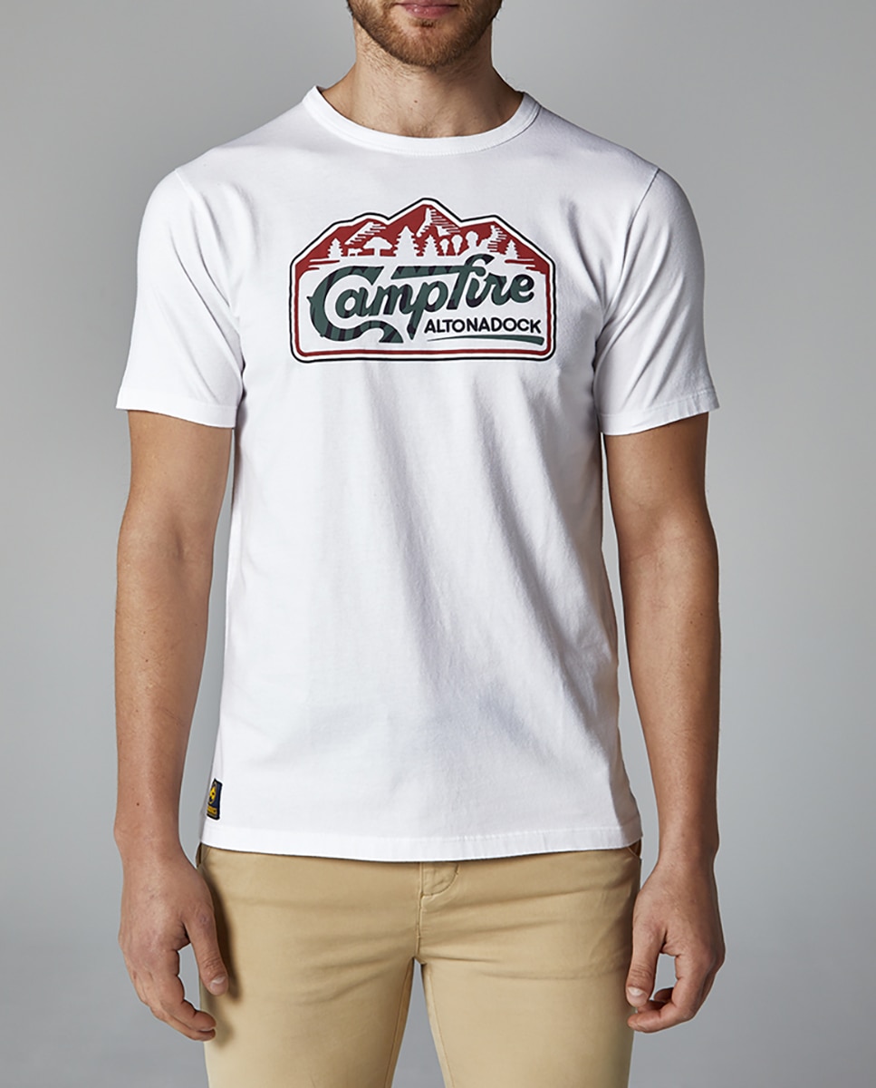 Imagen 0 de Camiseta de hombre manga corta con serigrafía