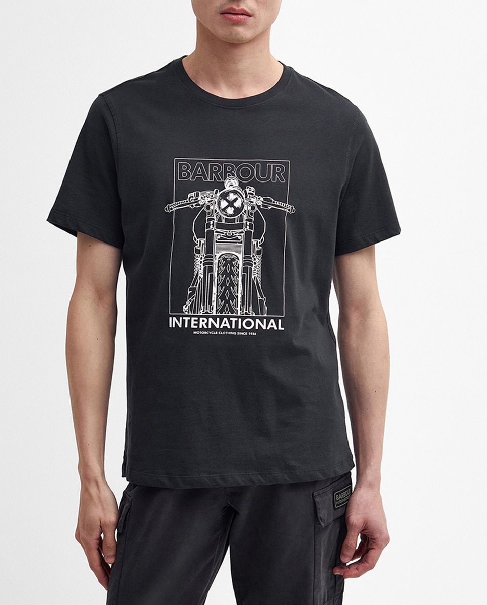 Imagen 0 de Camiseta de hombre de manga corta y grafico frontal