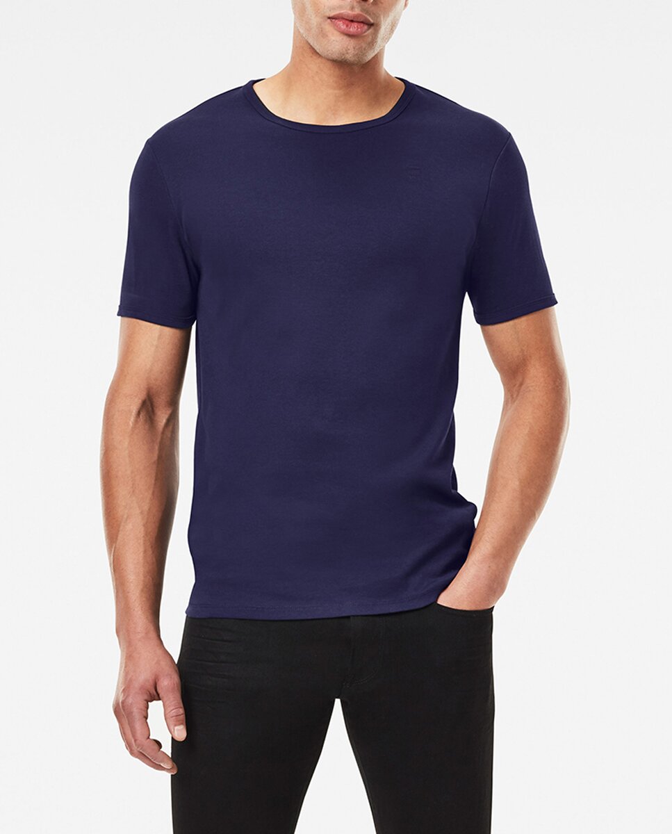 Imagen 0 de Camiseta de hombre azul manga corta