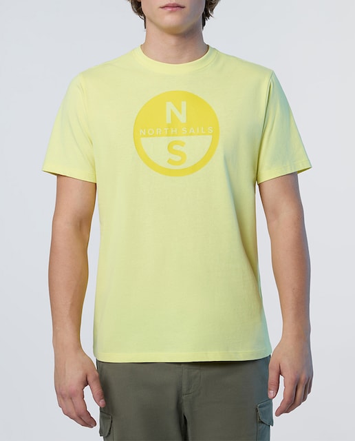 Imagen 0 de Camiseta de cuello redondeo en algodón orgánico manga corta