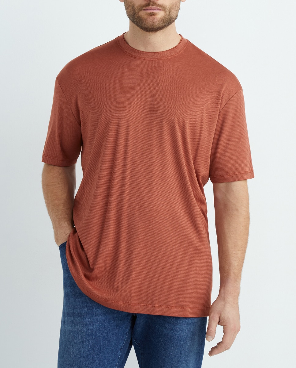 Imagen 0 de Camiseta de hombre tallas grandes manga corta, doble cuello