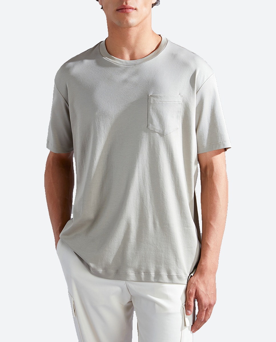 Imagen 0 de Camiseta de hombre lisa manga corta bolsillo pecho