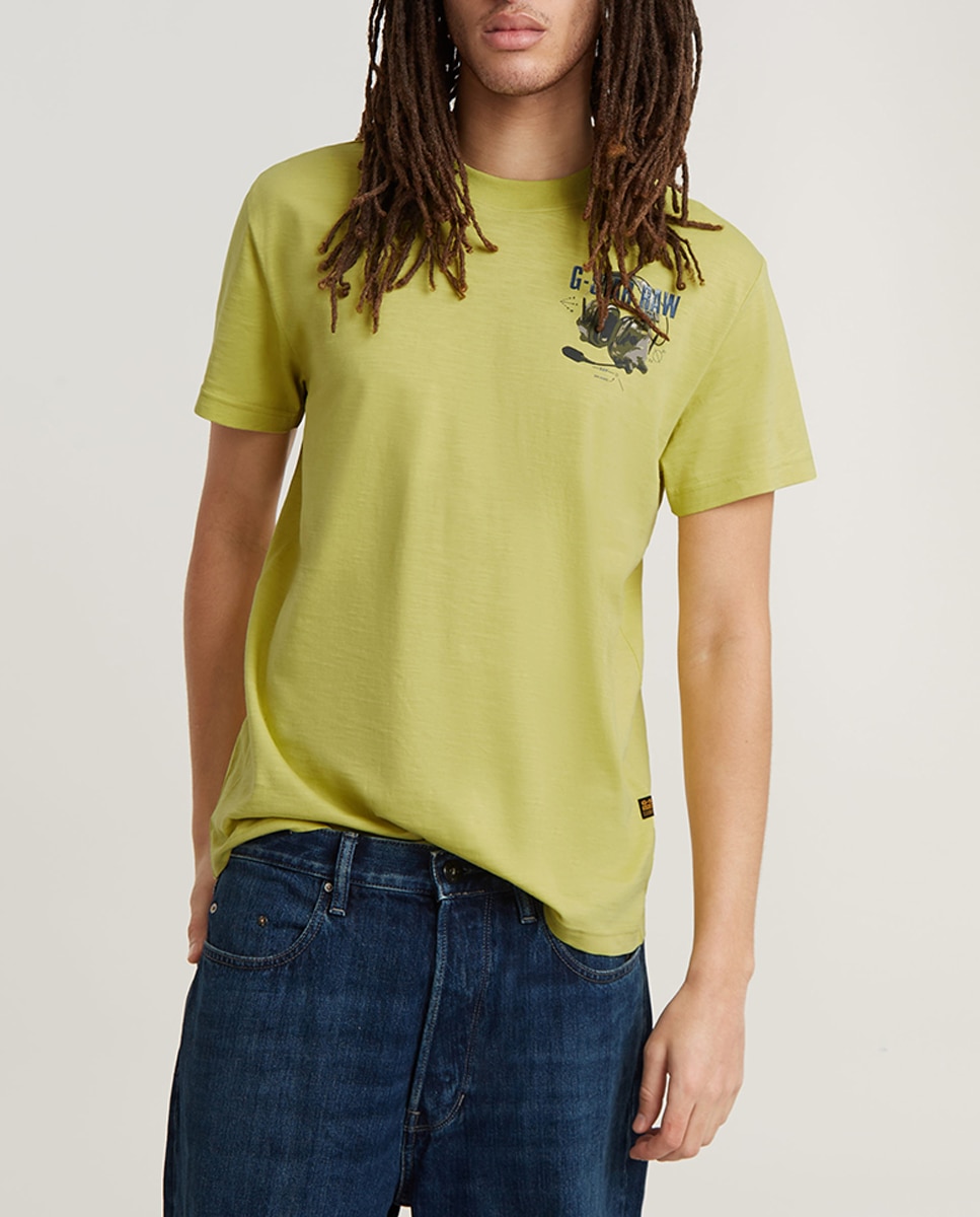 Imagen 0 de Camiseta Headphones Back Graphic de hombre
