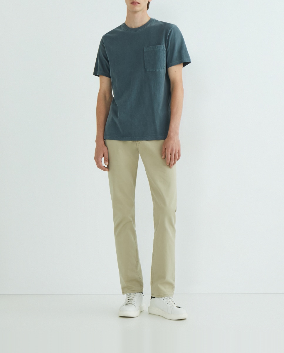Imagen 0 de Camiseta de hombre básica manga corta con bolsillo