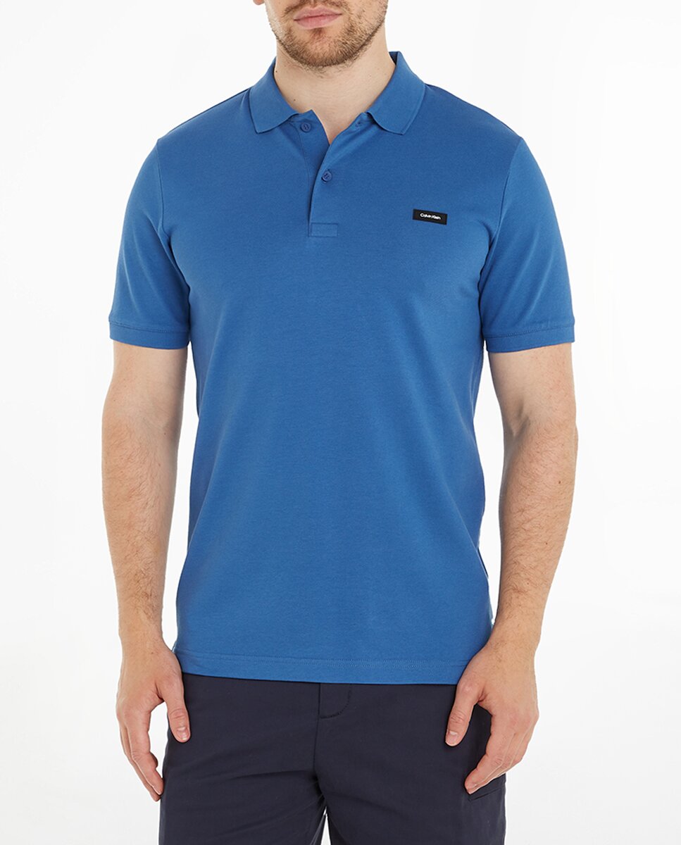 Imagen 0 de Polo slim de piqué elástico de hombre