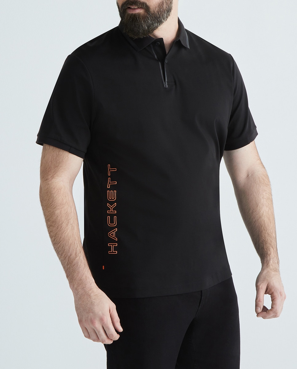 Imagen 0 de Polo de hombre Hackett Sport con logo lateral de manga corta tallas grandes