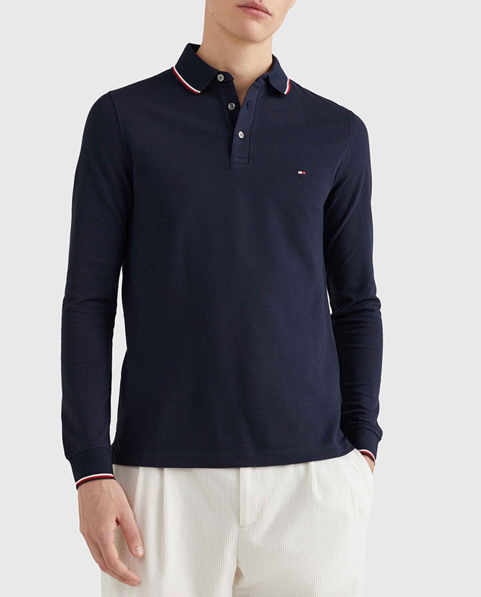 Imagen 0 de Polo de hombre slim fit de manga larga