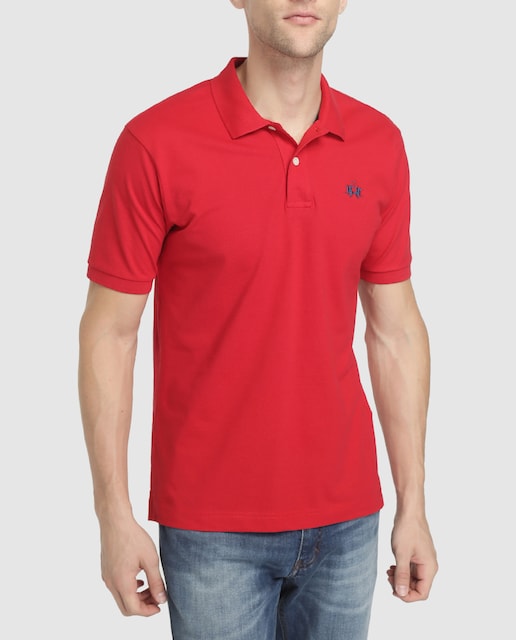 Imagen 0 de Polo piqué  de hombre La Martina rojo de manga corta