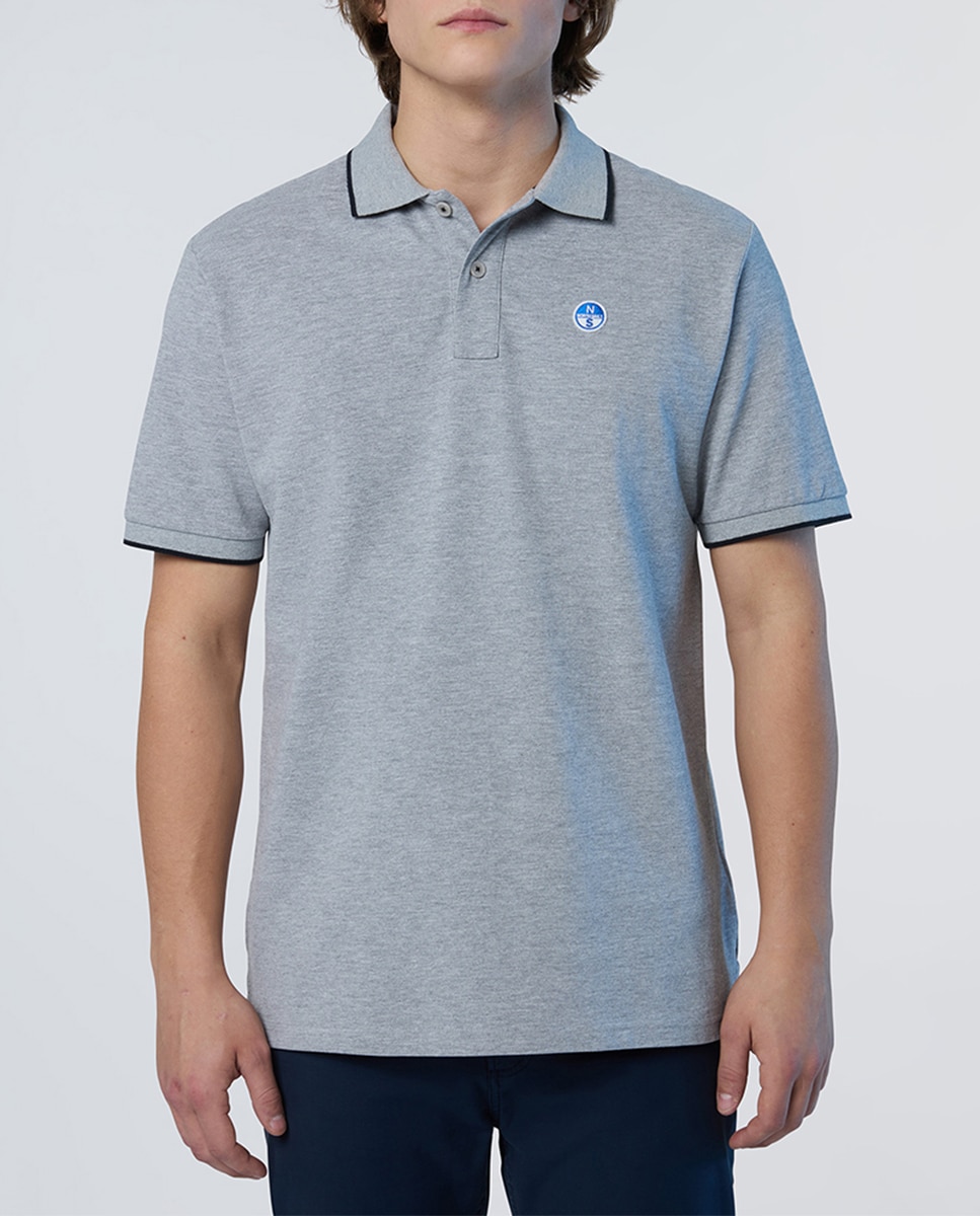 Imagen 0 de Polo de hombre algodón orgánico manga corta