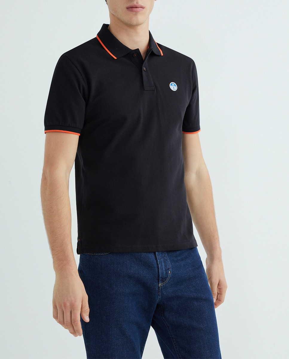 Imagen 0 de Polo de hombre algodón orgánico manga corta
