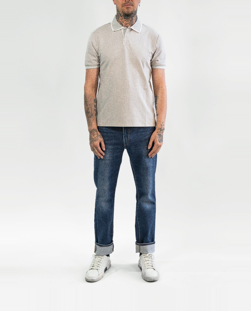 Imagen 0 de Polo de hombre manga corta botones cuello