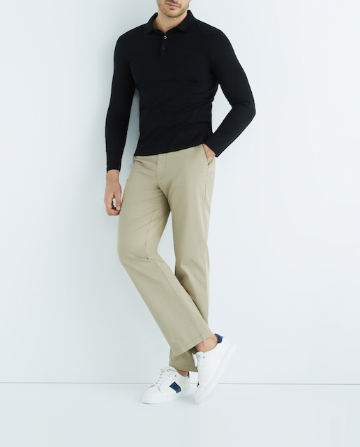 Imagen 0 de Polo mercerizado de hombre regular de manga larga