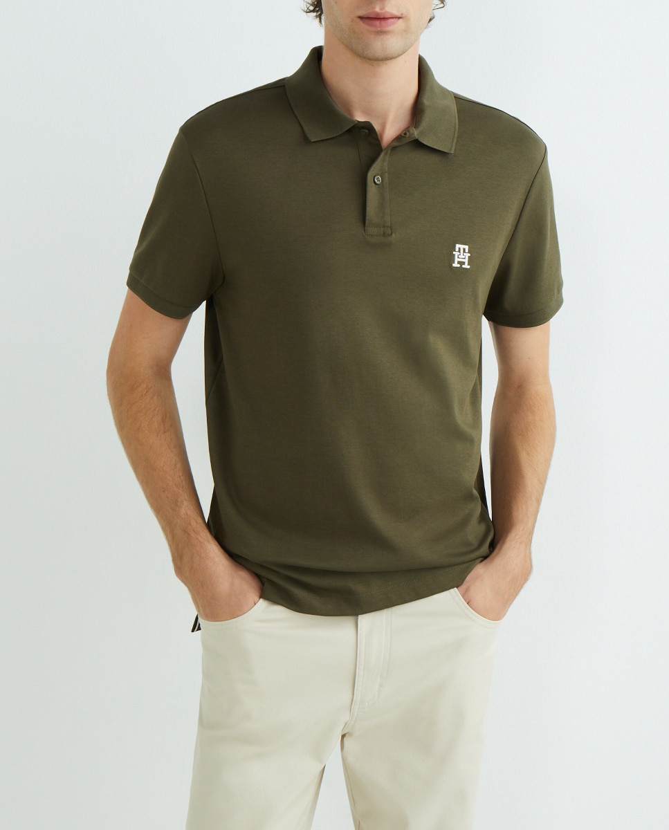 Imagen 0 de Polo en tejido estilo camiseta y con monogram IMD