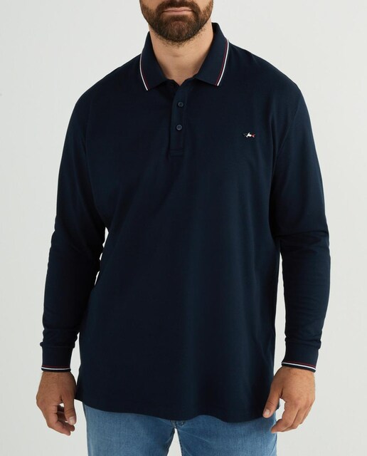 Imagen 0 de Polo de hombre logo pequeño metálico tallas grandes