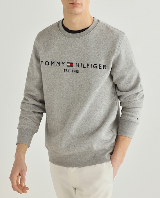 Imagen 0 de Sudadera de hombre gris con cuello redondo