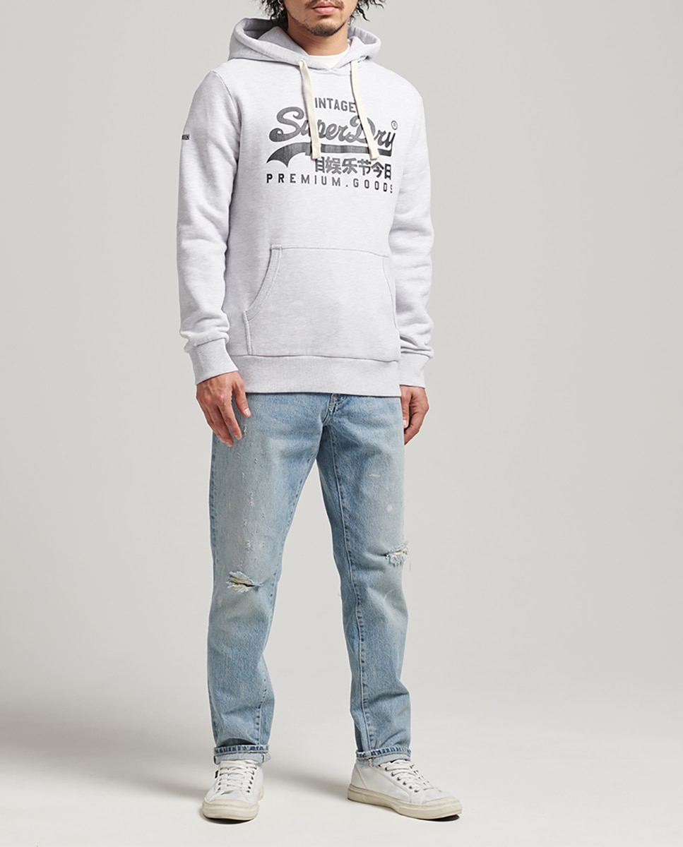 Sudadera de hombre con capucha y logotipo Vintage Logo Heritage — oferta en Primeriti