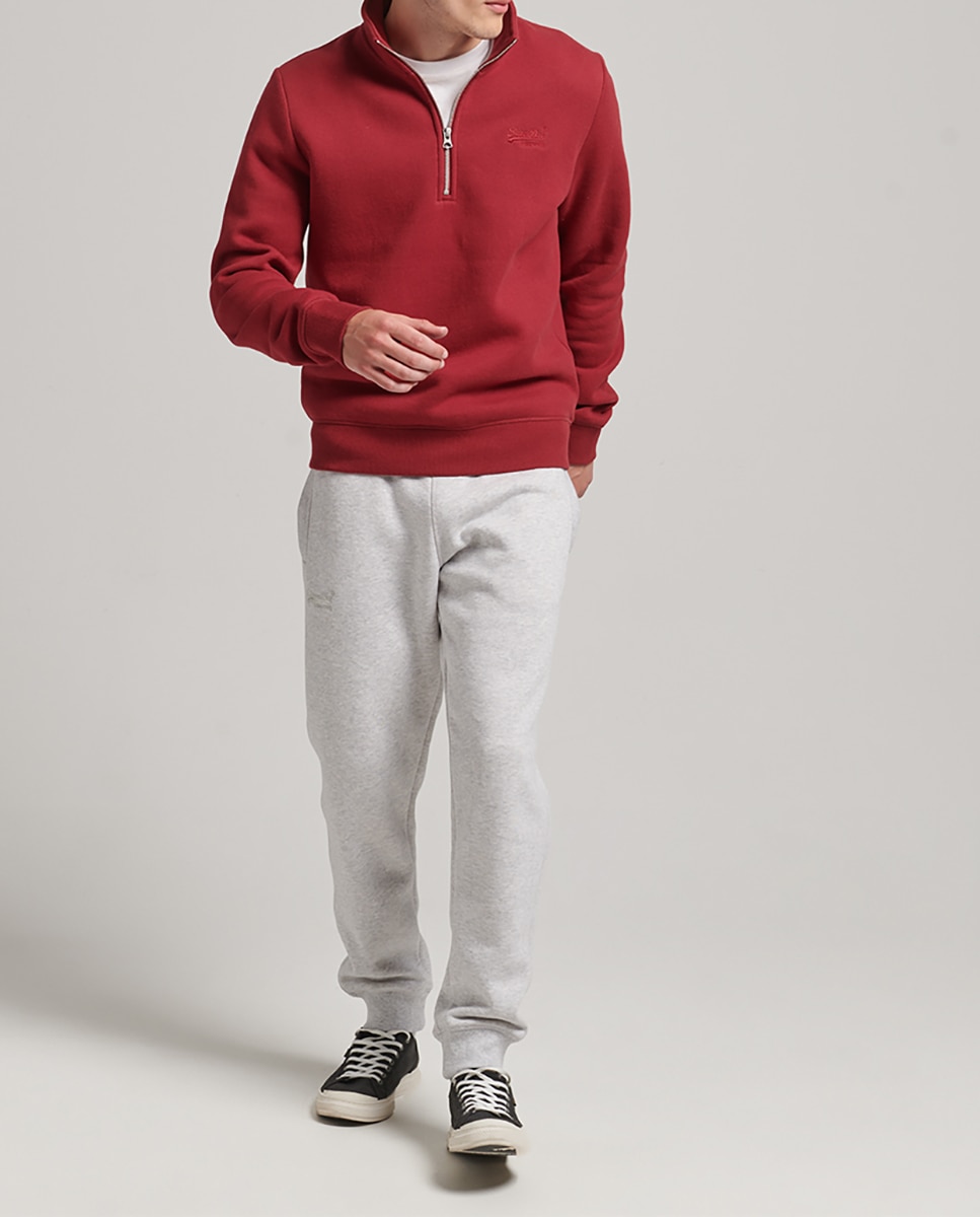 Sudadera de hombre con media cremallera y logotipo Vintage Logo — oferta en Primeriti