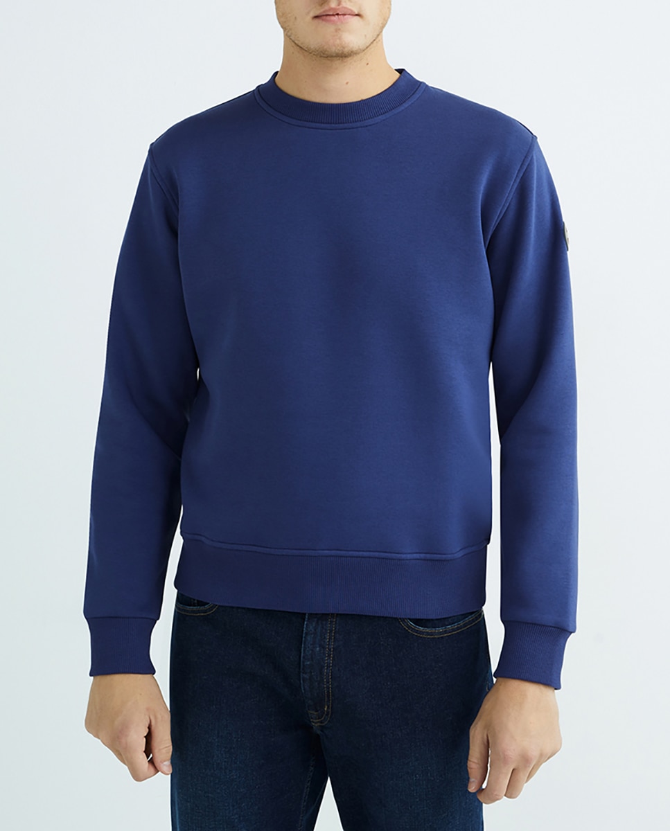 Imagen 0 de Sudadera de hombre cuello redondo liso