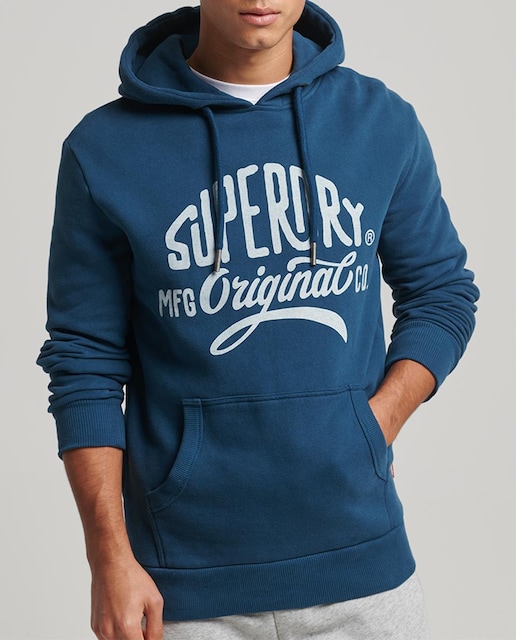 Imagen 0 de Sudadera de hombre con capucha y logotipo Vintage Logo Script Workwear