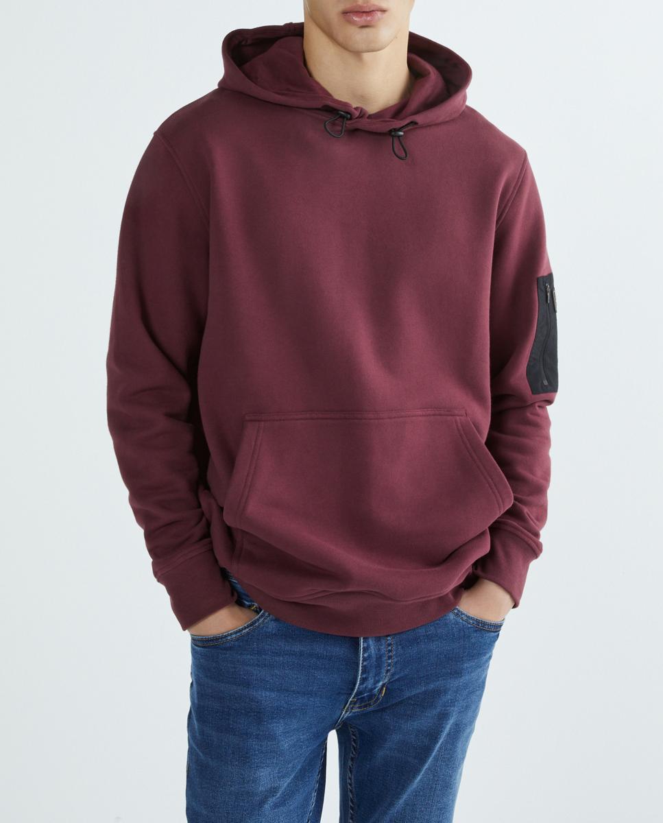 Imagen 0 de Sudadera de hombre con capucha y bolsillo de canguro