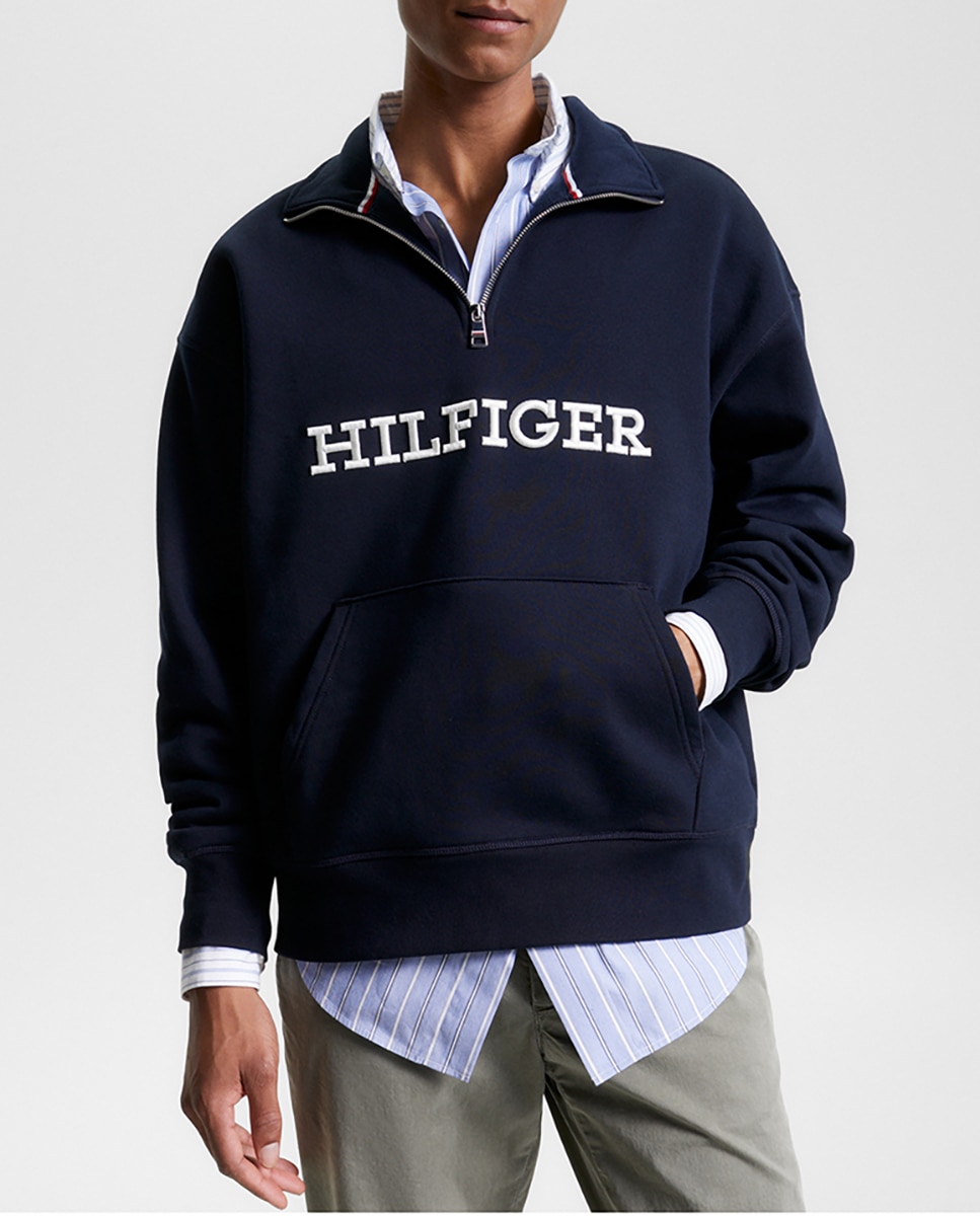 Imagen 0 de Sudadera de hombre con media cremallera