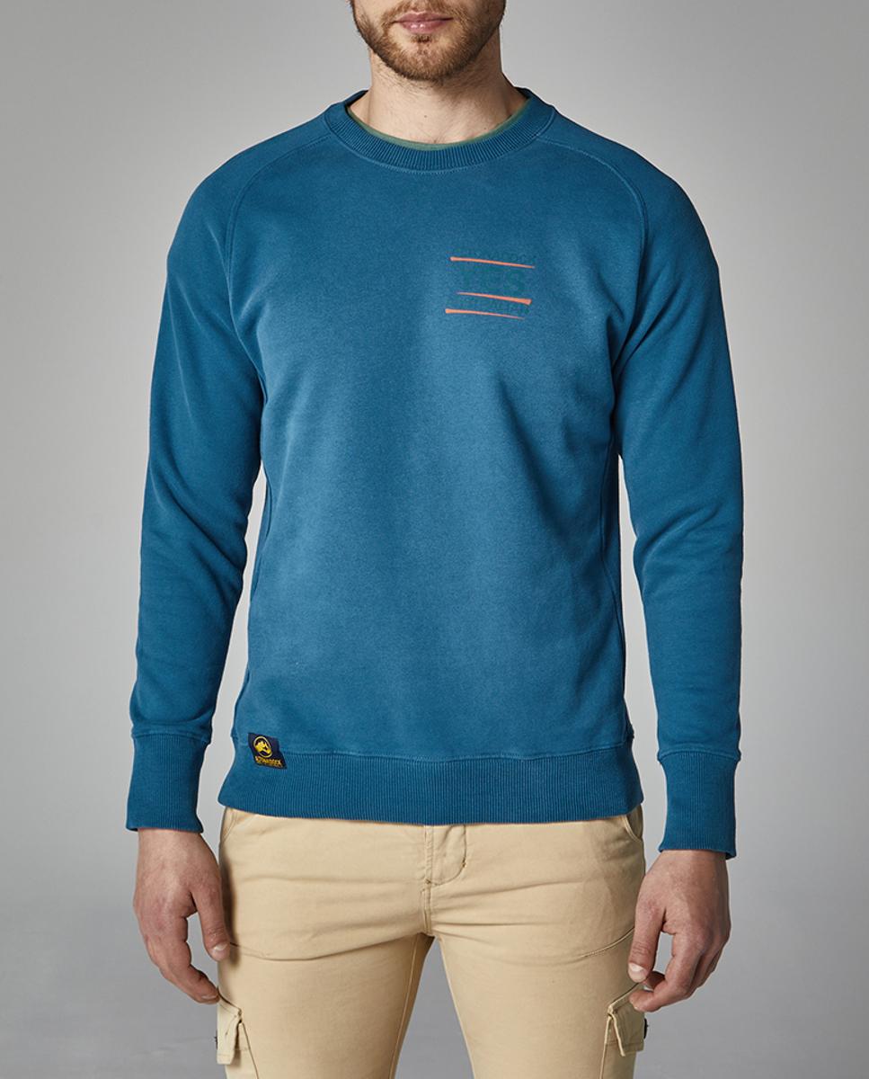 Imagen 0 de Sudadera de hombre sin capucha serigrafía delantero y espalda