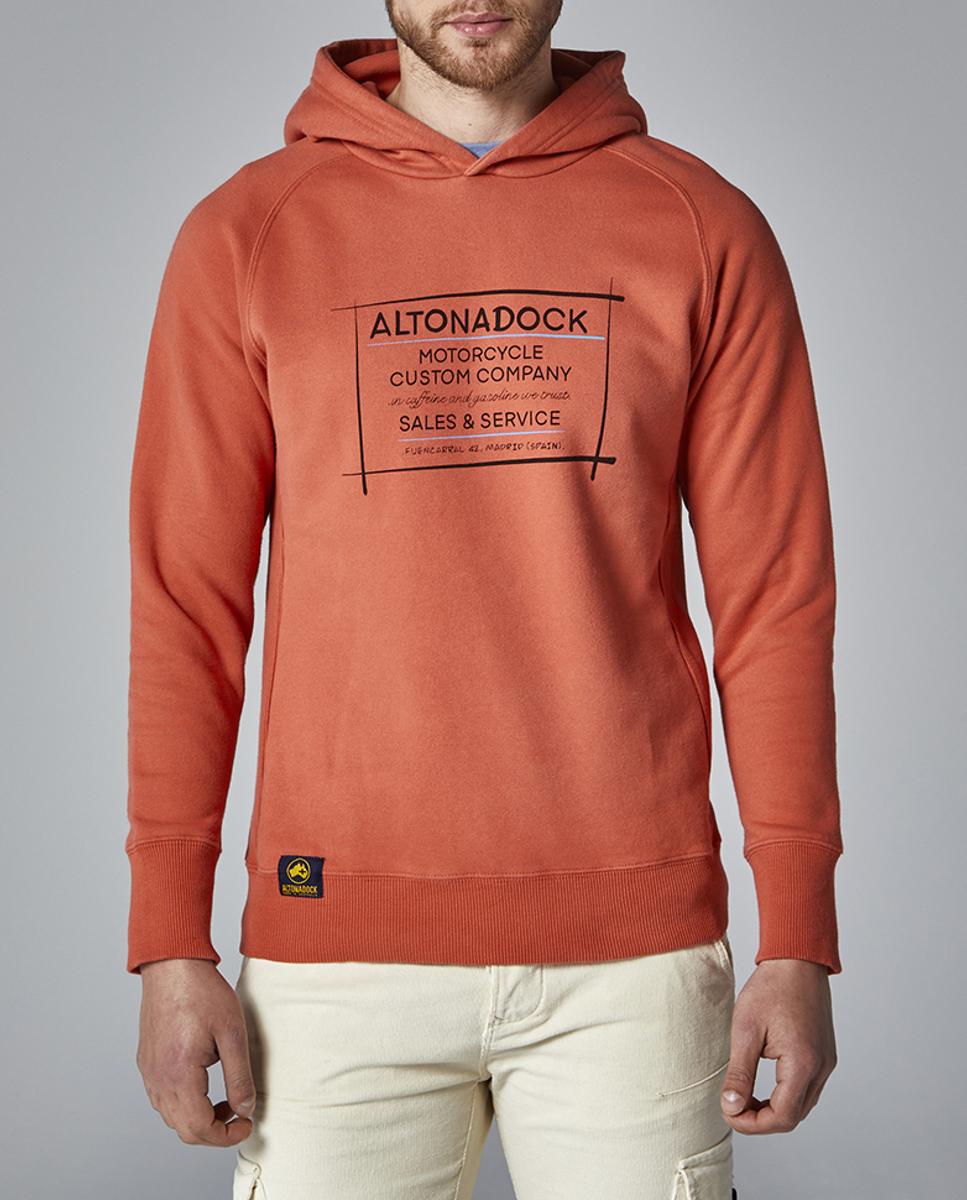 Imagen 0 de Sudadera de hombre con capucha y serigrafía