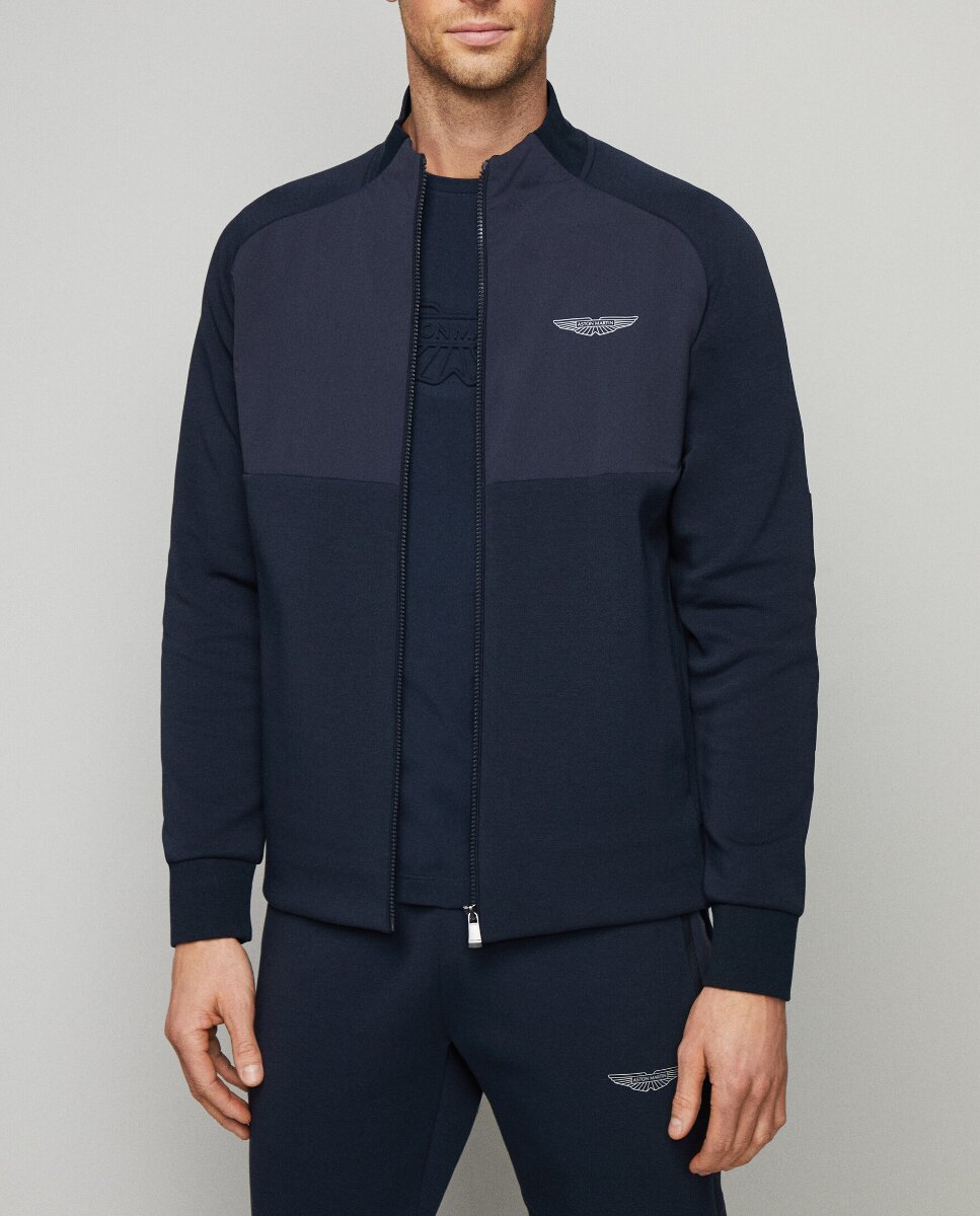 Imagen 0 de Sudadera de hombre híbrida con cremallera Aston Martin.