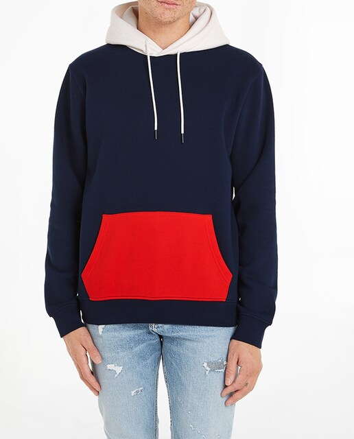 Imagen 0 de Sudadera de hombre colorblock con capucha