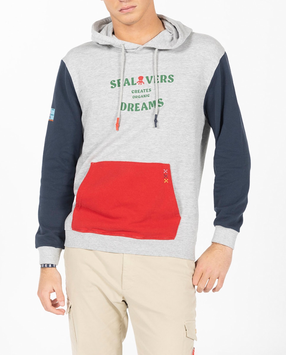 Imagen 0 de Sudadera hombre mangas a contraste