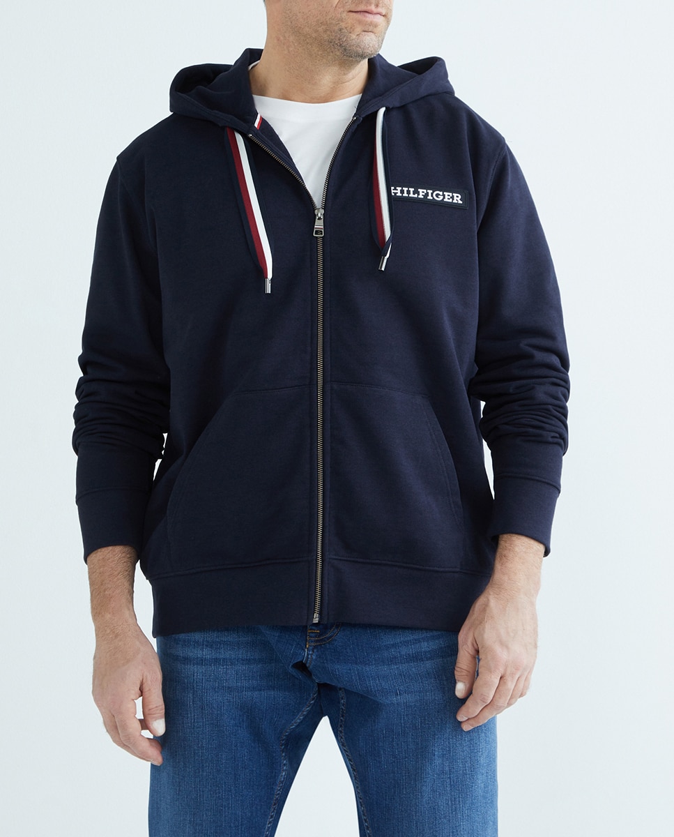 Imagen 0 de Sudadera con cierre cremallera de hombre tallas grandes