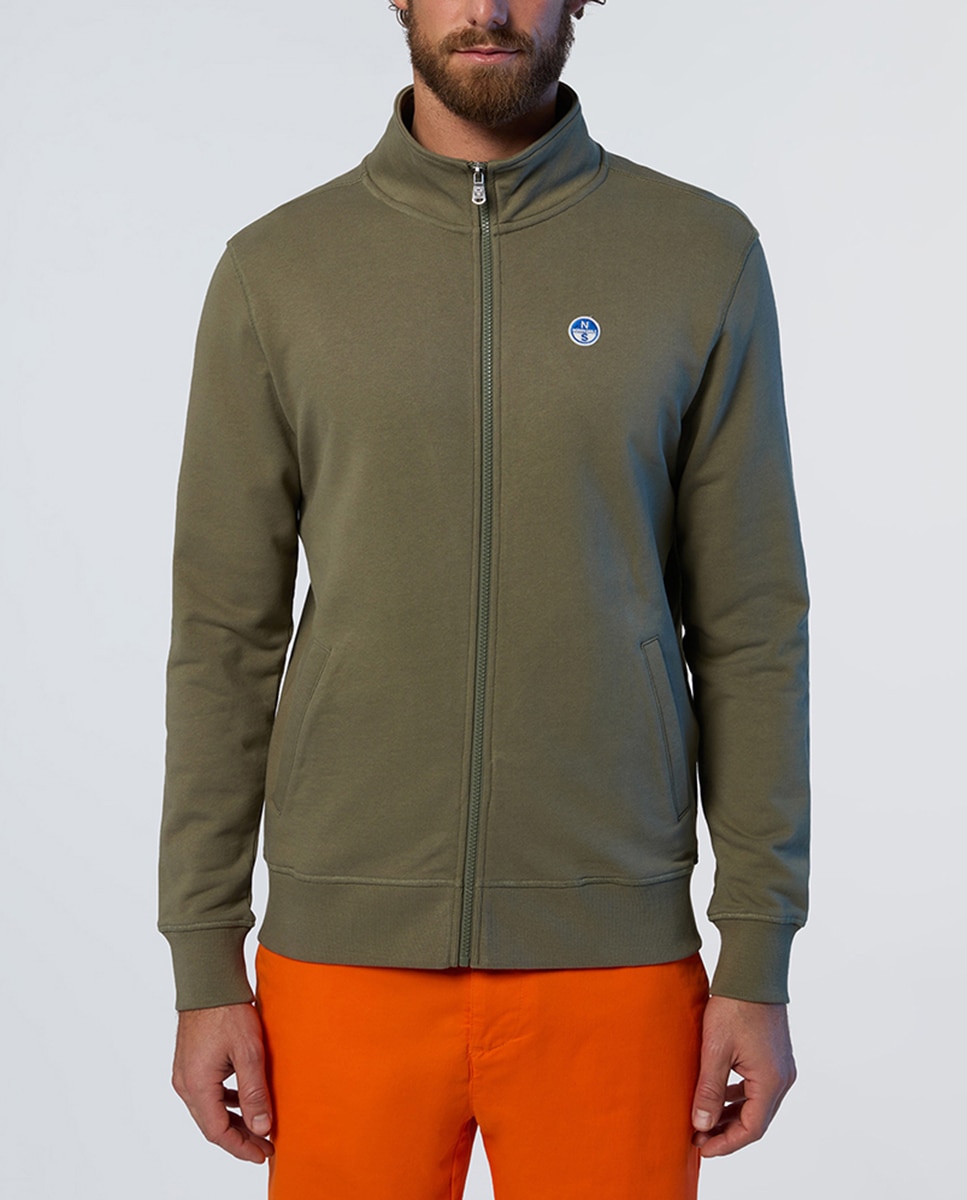 Imagen 0 de Sudadera de hombre algodón orgánico con cremallera