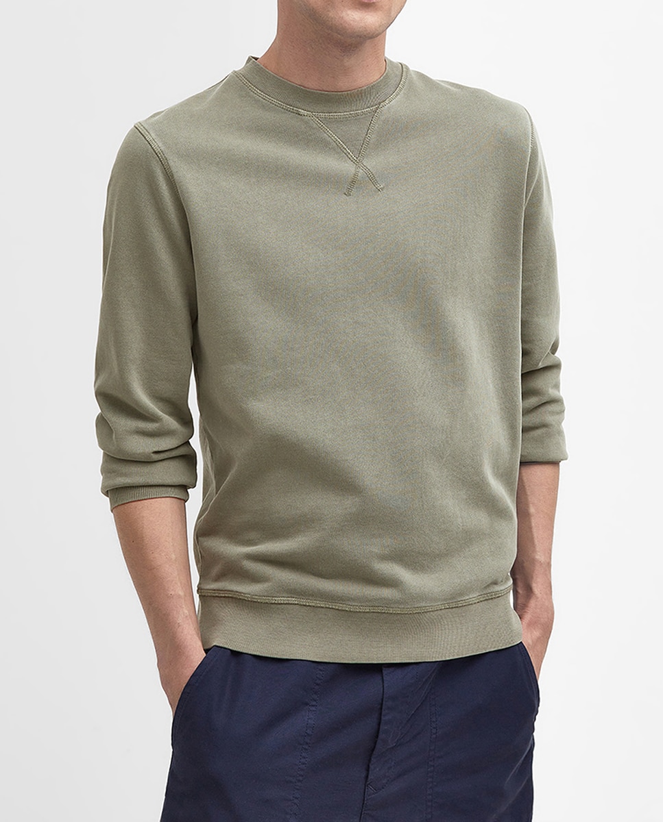 Imagen 0 de Sudadera de hombre de cuello redondo con costuras de pespunte