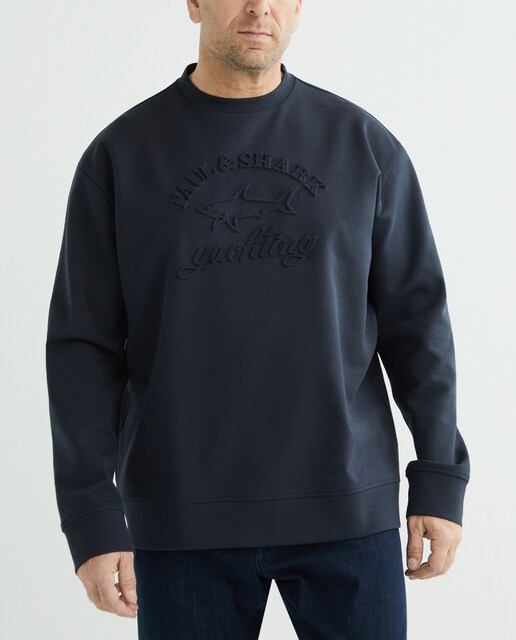 Imagen 0 de Felpa de hombre cuello caja logo flocado tallas grandes