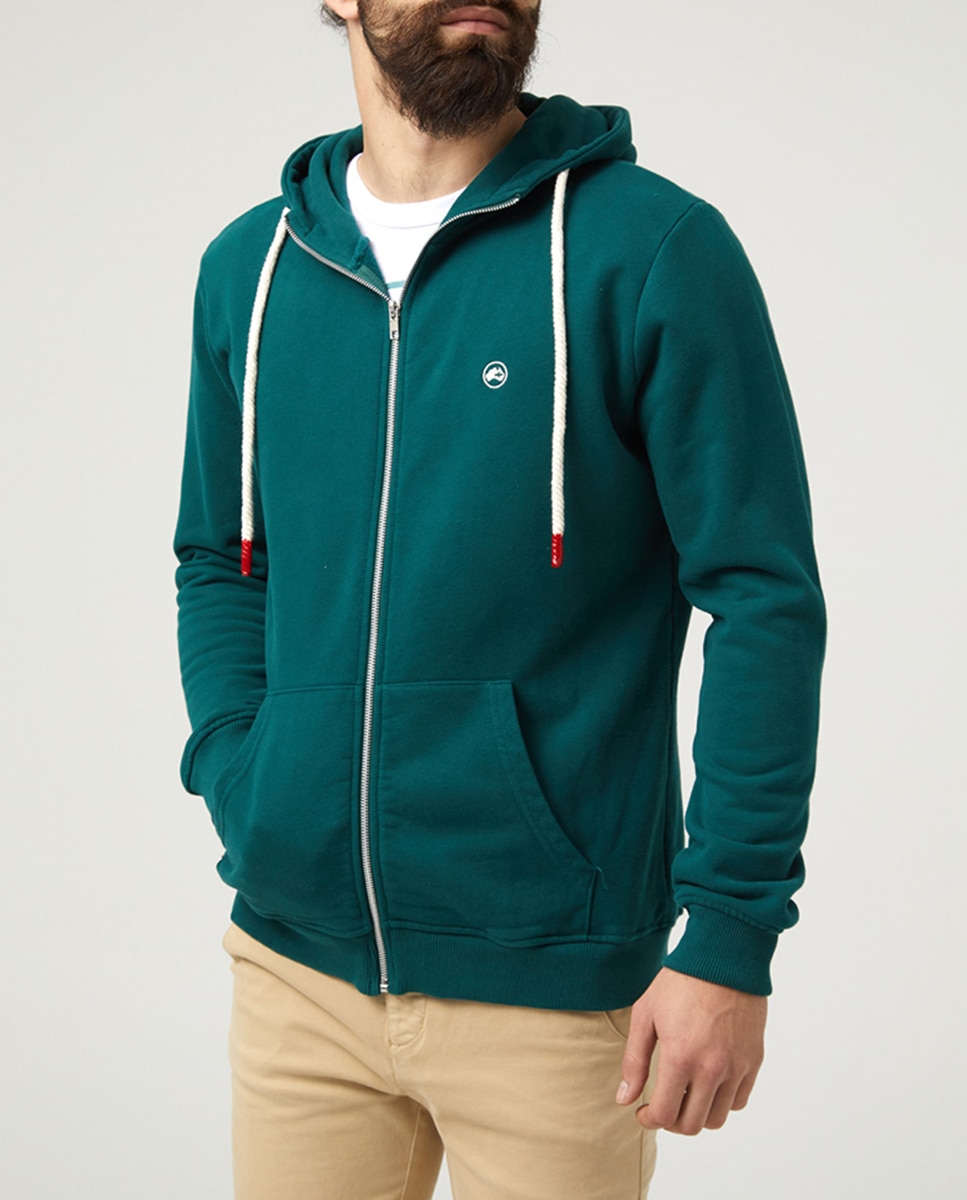 Imagen 0 de Sudadera de capucha de hombre con cremallera