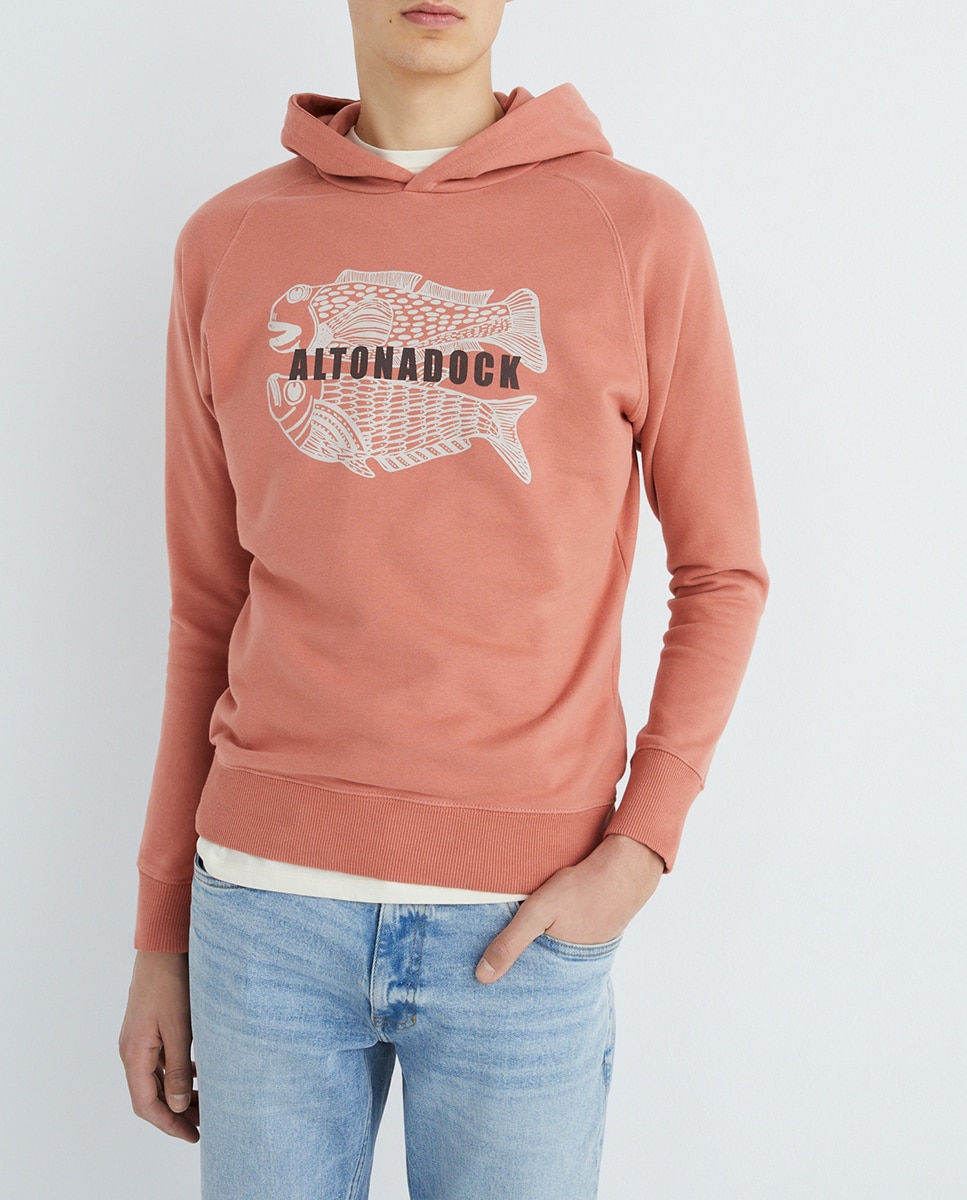 Imagen 0 de Sudadera de hombre, con capucha serigrafía en el delantero