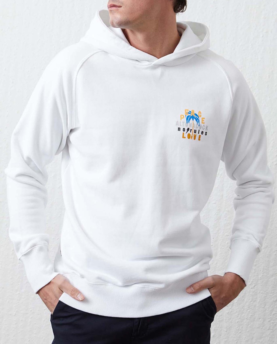 Imagen 0 de Sudadera de hombre, con capucha serigrafía en el delantero