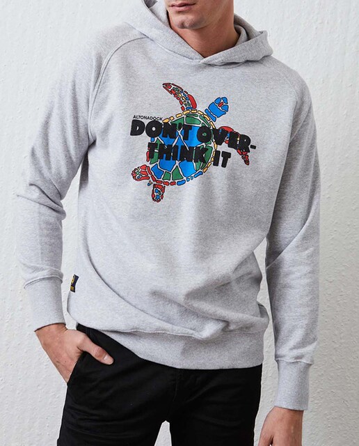 Imagen 0 de Sudadera de hombre, con capucha serigrafía en el delantero