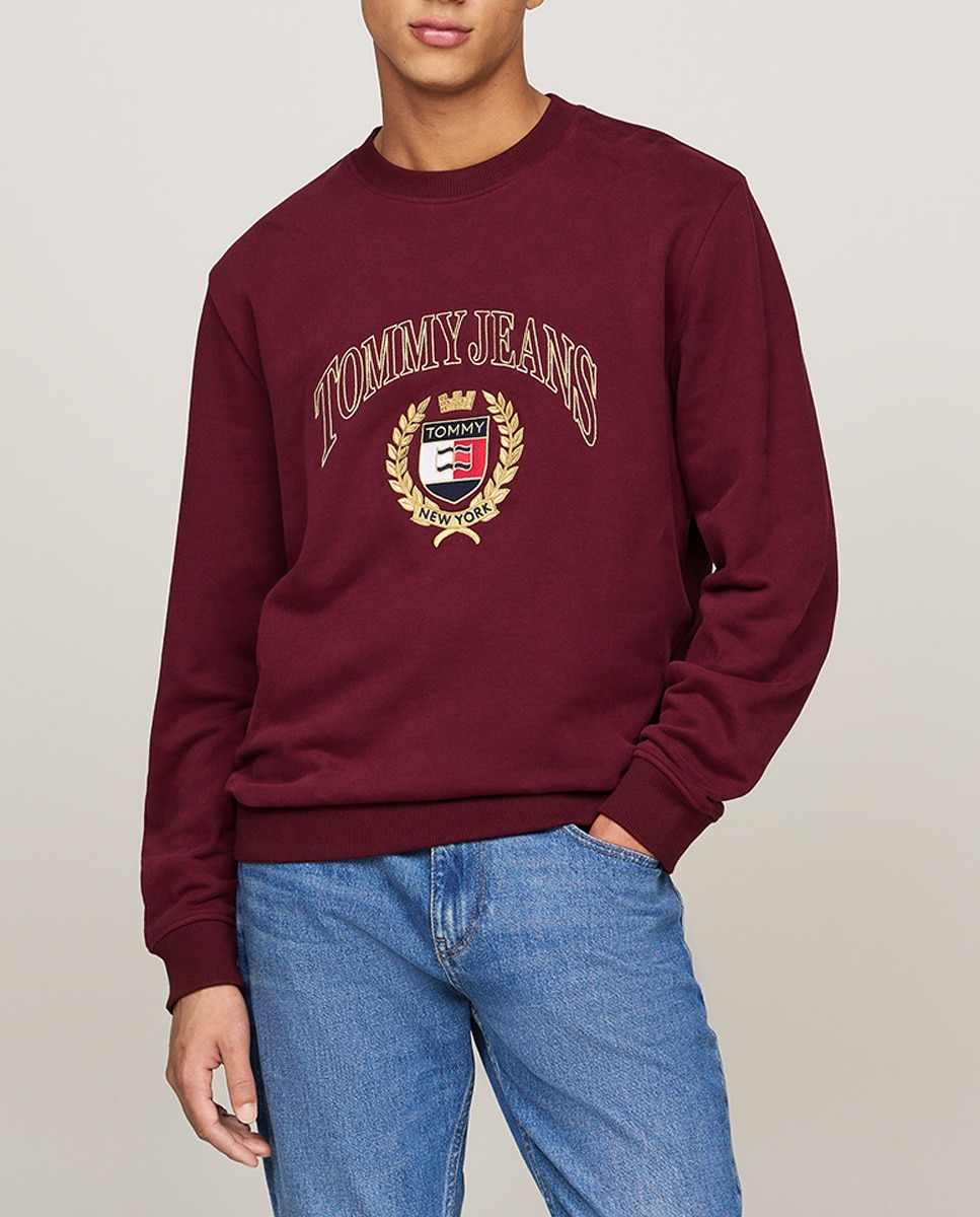 Imagen 0 de Sudadera de hombre cuello redondo con logo bordado