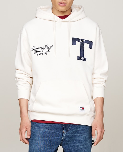 Imagen 0 de Sudadera de hombre con capucha y logo metalizado