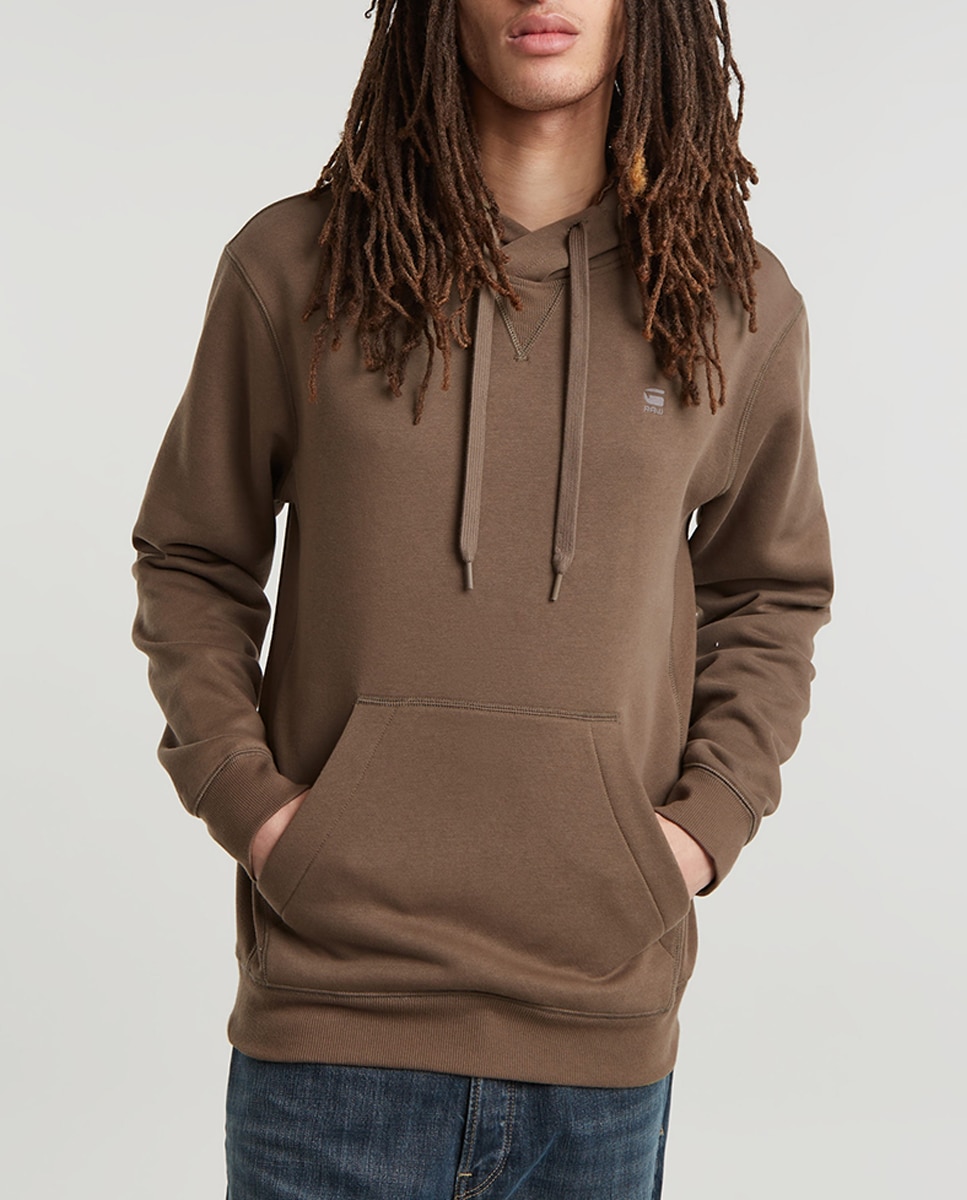 Imagen 0 de Sudadera Premium Core Hooded de hombre gris con capucha
