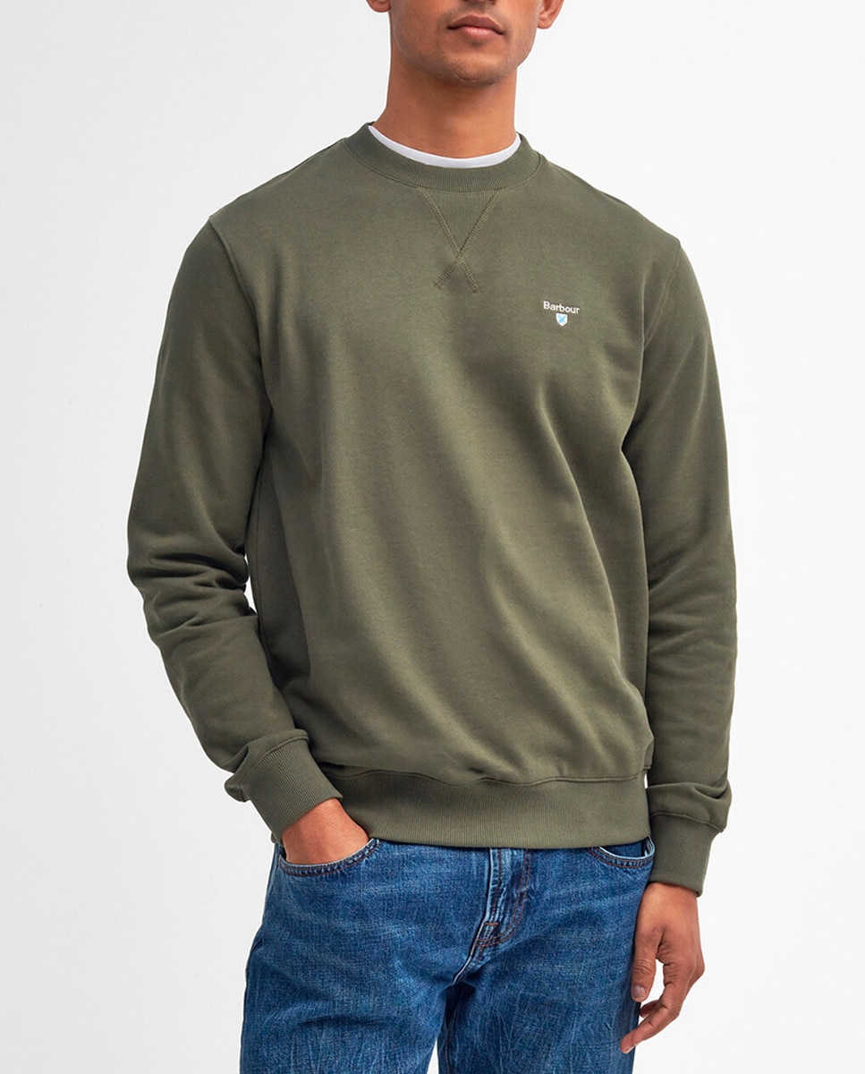 Imagen 0 de Sudadera de hombre de cuello redondo y escudo bordado
