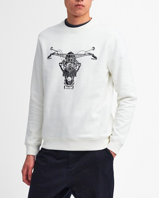 Imagen 0 de Sudadera de hombre de cuello redondo y print frontal