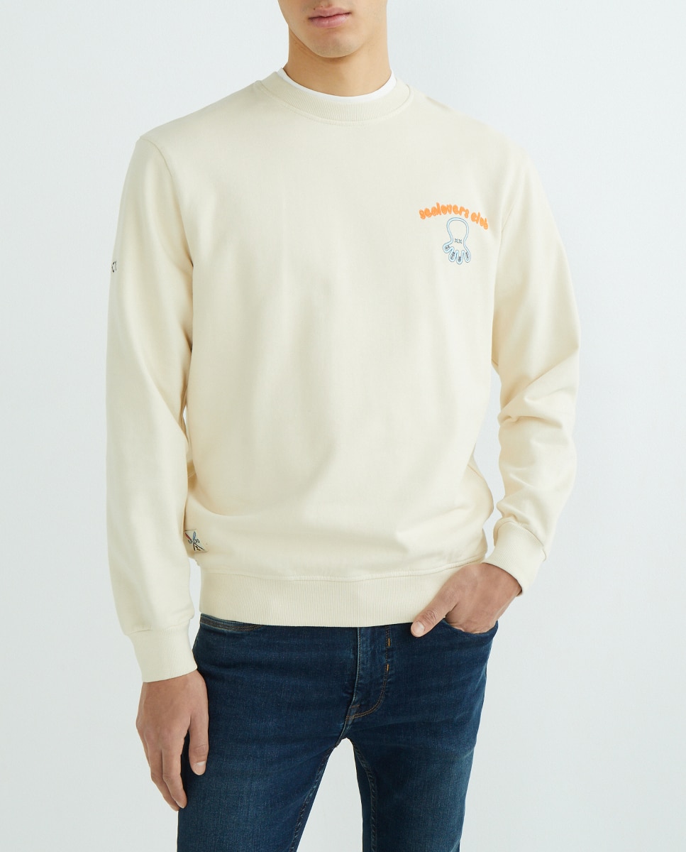 Imagen 0 de Sudadera hombre cuello redondo