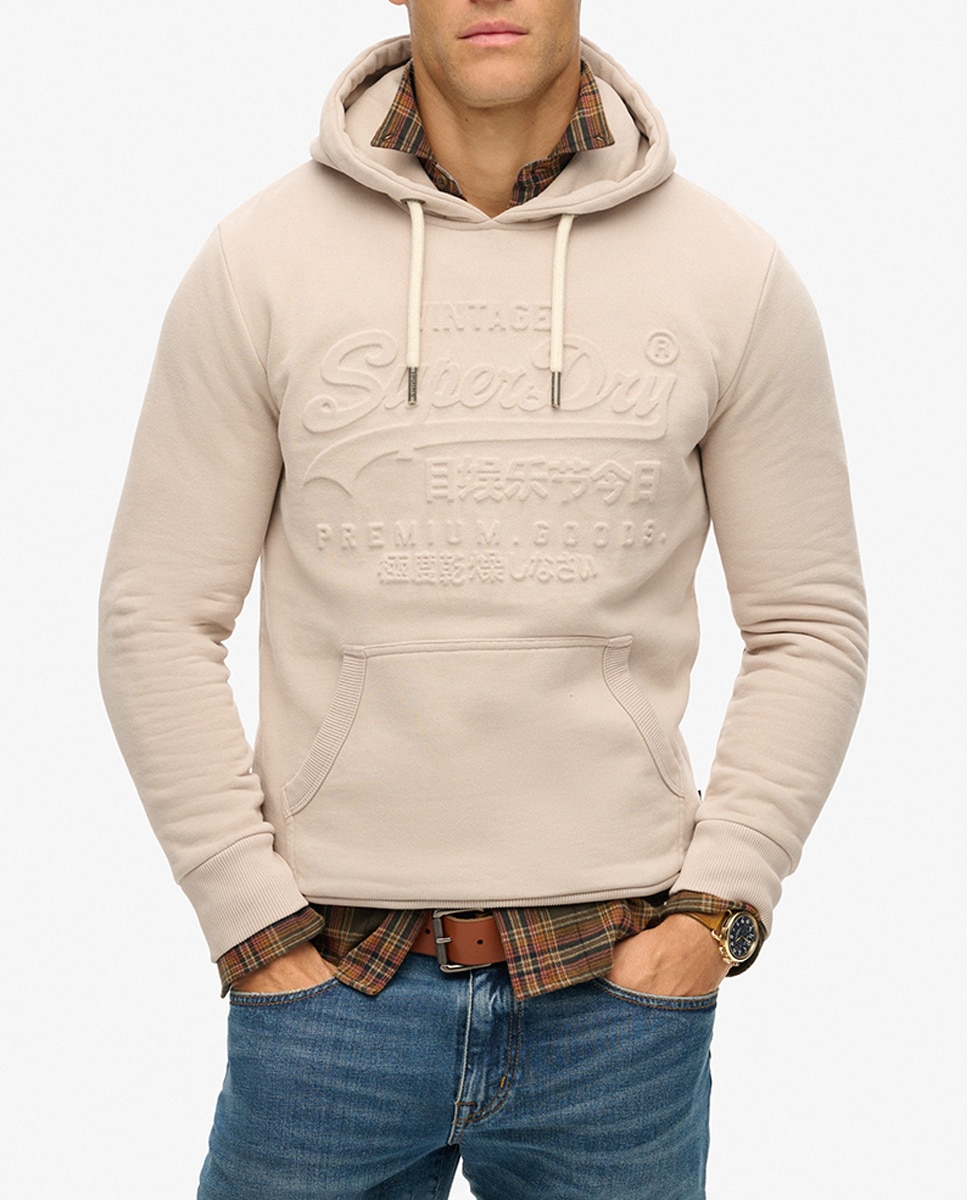 Imagen 0 de Sudadera con capucha y gráfico en relieve