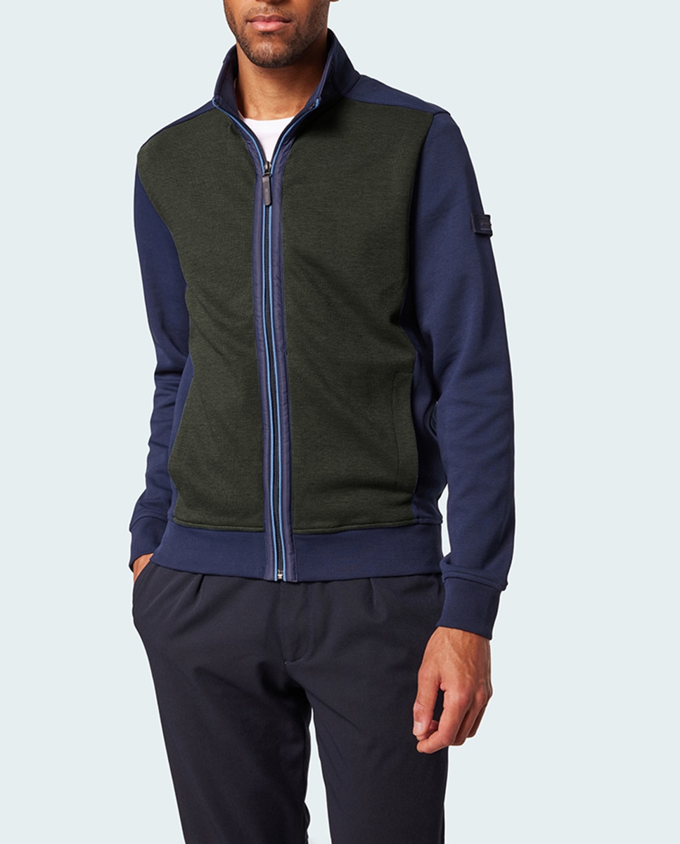 Imagen 0 de Cárdigan de hombre tipo sudadera bicolor