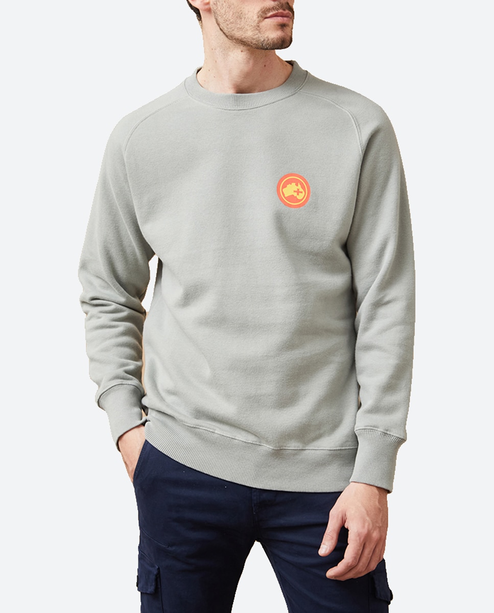 Imagen 0 de Sudadera de hombre sin capucha serigrafiada.